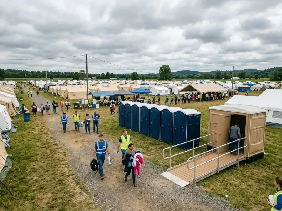 disaster-relief-camp-restrooms-010 — frequently asked questions, Dumpster & Portable Bathrooms Rental in Fordyce, AR